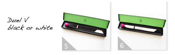 Duel V necktie in black or white! Duel V necktie in black or white!