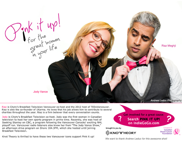 BreakfastTV hosts Jody and Riaz supporting the initiative BreakfastTV hosts Jody and Riaz supporting the initiative