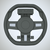Steering Wheel Only, Grey