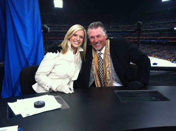 Kathryn Tappen with Barry Melrose