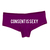 Women's Purple Consent Is Sexy Undies