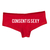 Women's Red Consent Is Sexy Undies