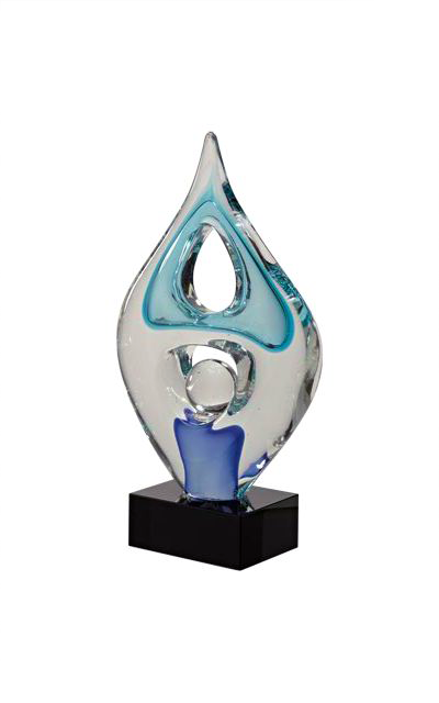 Motor City Legend Sponsor Trophy This is the "Motor City Legend" Sponsor Trophy. It's made of glass and it's 100% by hand. Pretty nifty, eh?